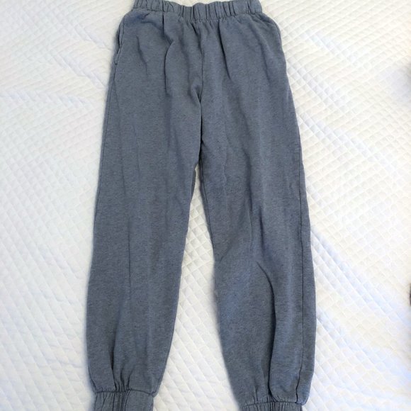 Pants - gray/blue jogger sweatpants